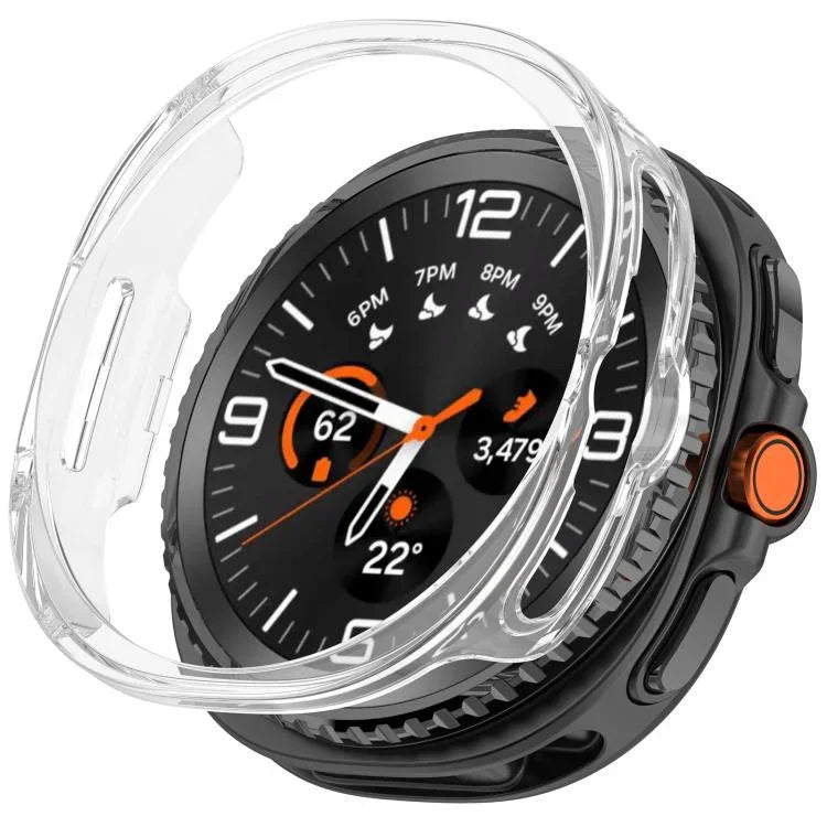 Ốp đồng hồ PC rỗng nửa che phủ, dành cho Samsung Galaxy Watch8 Classic 46mm, dành cho Samsung Galaxy Watch 8 44mm, dành cho Samsung Galaxy Watch 8 40mm