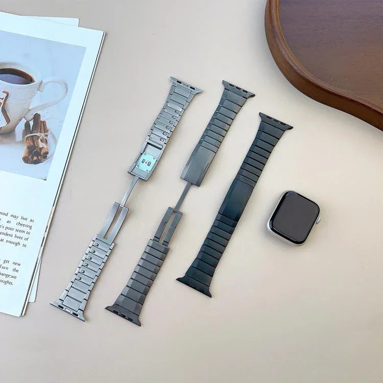 Dây đeo đồng hồ thép không gỉ tháo rời bên cong, dành cho Apple Watch 46mm / 49mm / 45mm / 44mm, dành cho Apple Watch 42mm / 41mm / 40mm / 38mm