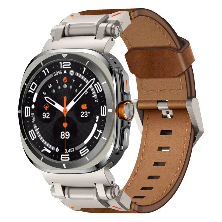 Dây Đồng Hồ Da Đầu Thép Không Gỉ Explorer, Dành Cho Samsung Galaxy Watch Ultra 47mm / Ultra 2025