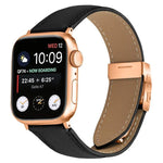 Dây đeo đồng hồ da khóa lưng rùa vàng hồng họa tiết vân vải quả vải, dành cho Apple Watch 46mm / 49mm / 45mm / 44mm, dành cho Apple Watch 42mm / 41mm / 40mm / 38mm