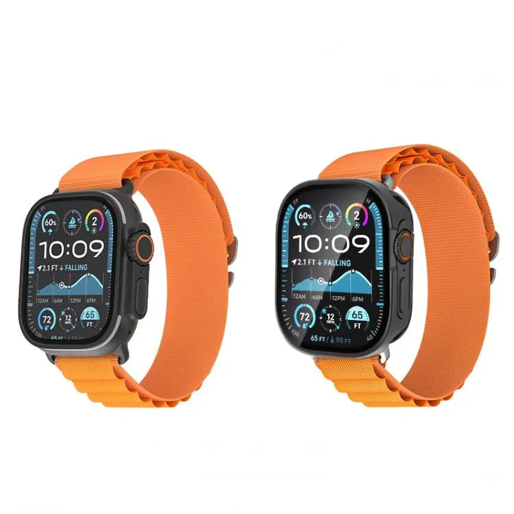 Ốp đồng hồ nhôm tích hợp kính cường lực, dành cho Apple Watch Ultra 3 / 2 / 1 49mm