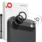 2 miếng NORTHJO kính cường lực bảo vệ ống kính camera 3D chụp đêm, dành cho iPhone 17 Pro Max, iPhone 17 Pro, iPhone 17, iPhone Air