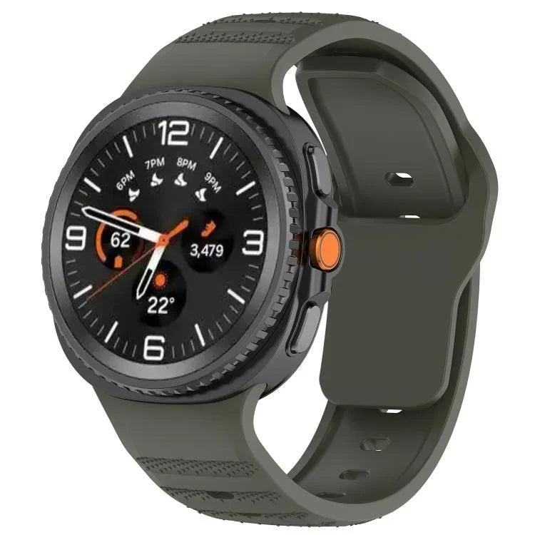 Dot Pattern Release Buckle Silicone Watch Band, For Samsung Galaxy Watch8 / Watch8 Classic