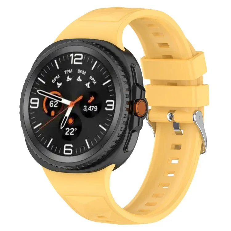 Dây đồng hồ silicone họa tiết pha lê băng, dành cho Samsung Galaxy Watch8 / Watch8 Classic