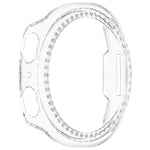 Ốp đồng hồ PC rỗng nửa phủ kim cương hàng đơn, dành cho Samsung Galaxy Watch 8 44mm, dành cho Samsung Galaxy Watch 8 40mm