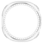 Ốp đồng hồ PC rỗng nửa phủ kim cương hàng đơn, dành cho Samsung Galaxy Watch 8 44mm, dành cho Samsung Galaxy Watch 8 40mm
