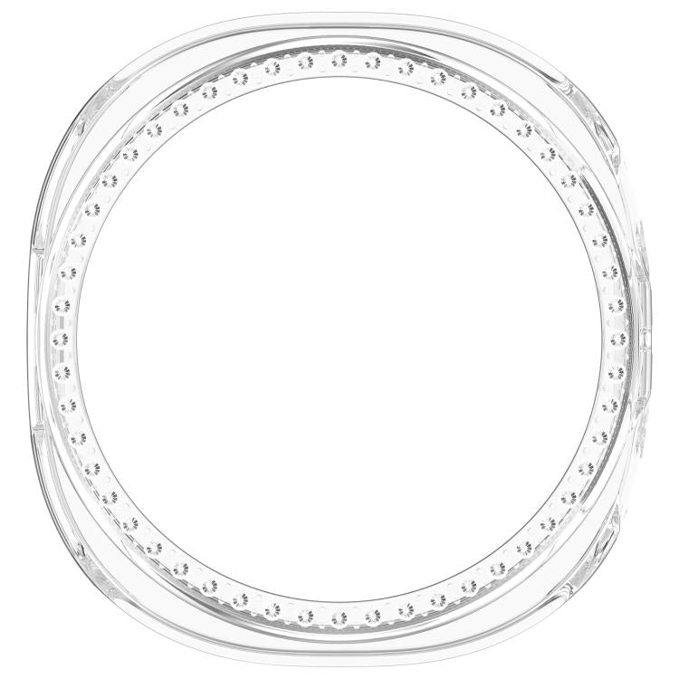 Ốp đồng hồ PC rỗng nửa phủ kim cương hàng đơn, dành cho Samsung Galaxy Watch 8 44mm, dành cho Samsung Galaxy Watch 8 40mm