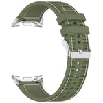 Dây đồng hồ silicone bện nylon lai, dành cho Samsung Galaxy Watch8 / Watch8 Classic
