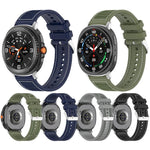 Dây đồng hồ silicone bện nylon lai, dành cho Samsung Galaxy Watch8 / Watch8 Classic