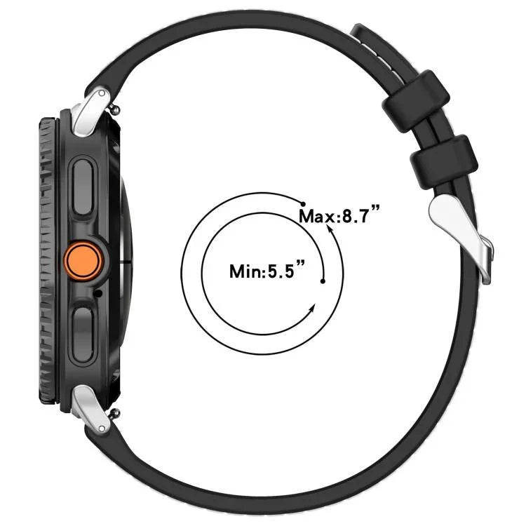 Dây đồng hồ silicone bện nylon lai, dành cho Samsung Galaxy Watch8 / Watch8 Classic