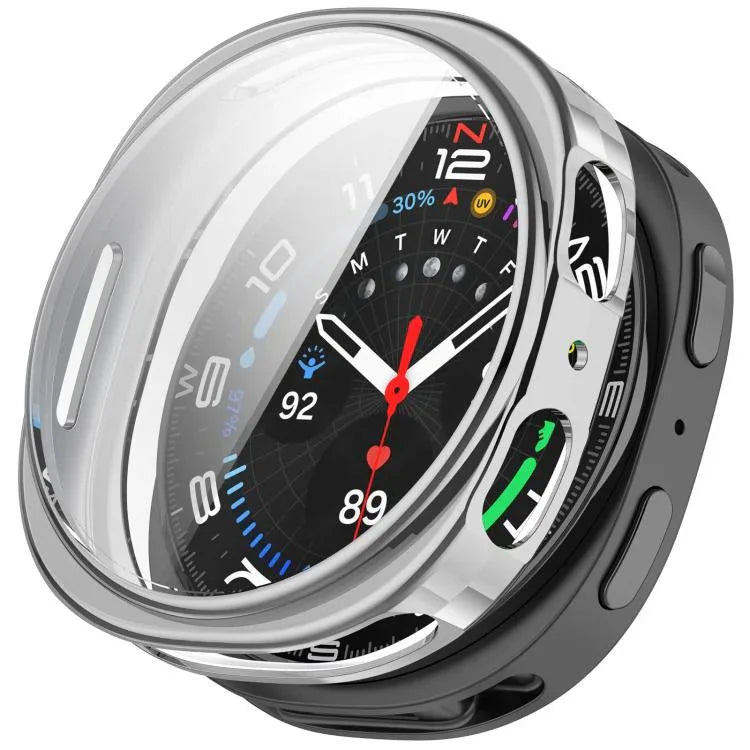 All Coverage Electroplated TPU Watch Protective Case, For Samsung Galaxy Watch 8 44mm, For Samsung Galaxy Watch 8 40mm