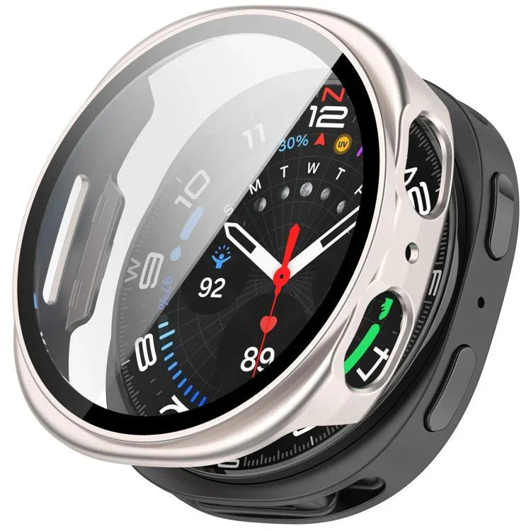 Tempered Film Integrated PC Watch Cover, For Samsung Galaxy Watch8 Classic 46mm, For Samsung Galaxy Watch 8 44mm, For Samsung Galaxy Watch 8 40mm