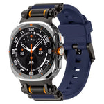 Metal Watch Connector Silicone Watch Band, For Samsung Galaxy Watch Ultra 47mm / Ultra 2025