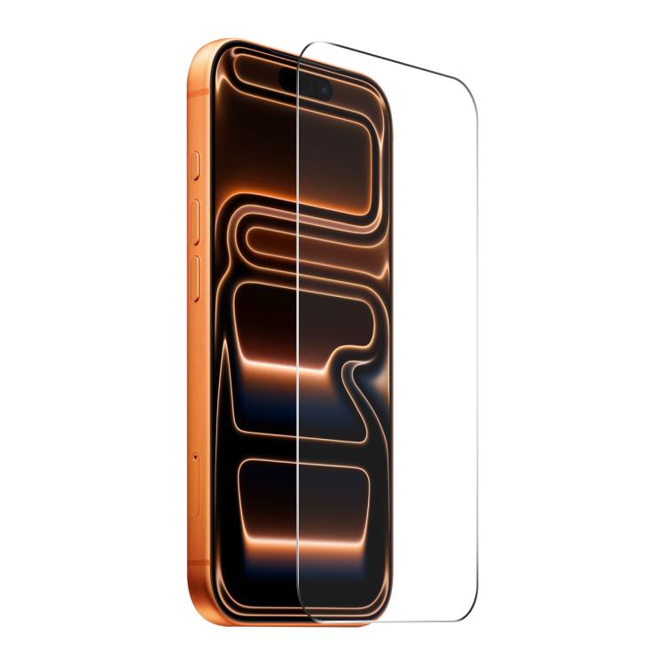 Kính cường lực ENKAY keo dày không viền trắng 9H cạnh cong lớn nhôm-silicon, dành cho iPhone 17 Pro Max, iPhone 17 Pro, iPhone 17, iPhone Air