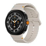 Dây đồng hồ silicone khóa cài màu may chỉ vân sóng, Dành cho Samsung Galaxy Watch8 / Watch8 Classic