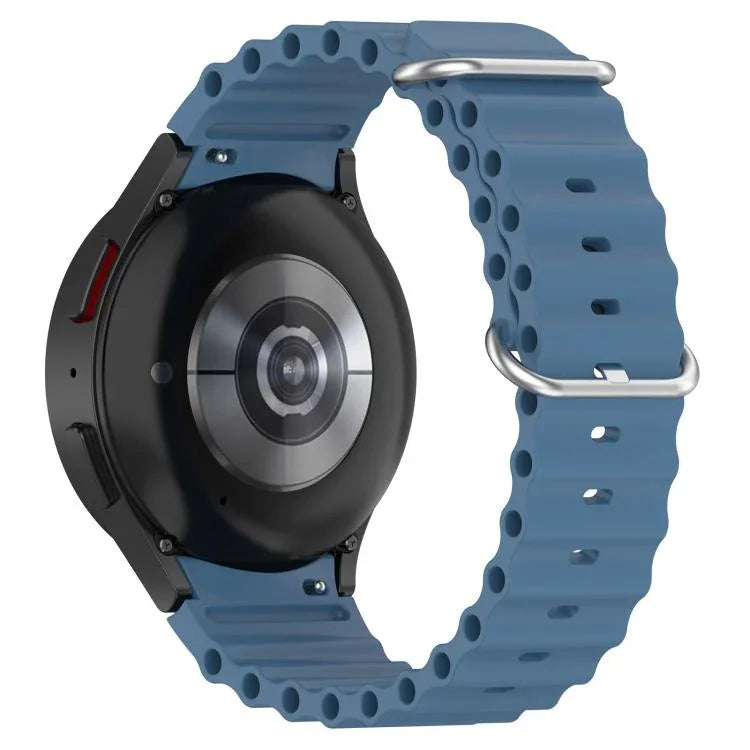 Dây đồng hồ silicone khóa bạc Marine, dành cho Samsung Galaxy Watch 7 40 / 44mm