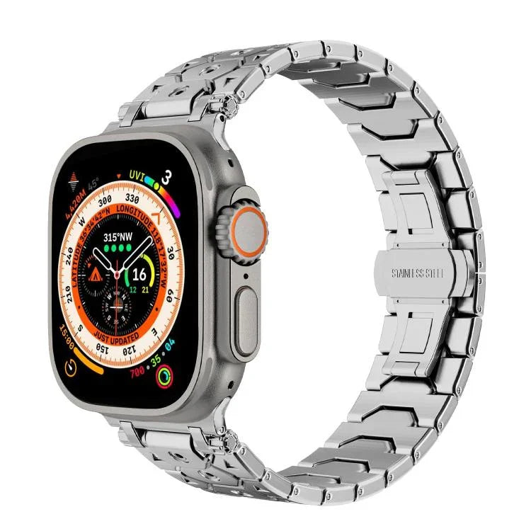 Đồng hồ Thép Không Gỉ Hình Thập Giác, Dành cho Apple Watch 46mm / 49mm / 45mm / 44mm