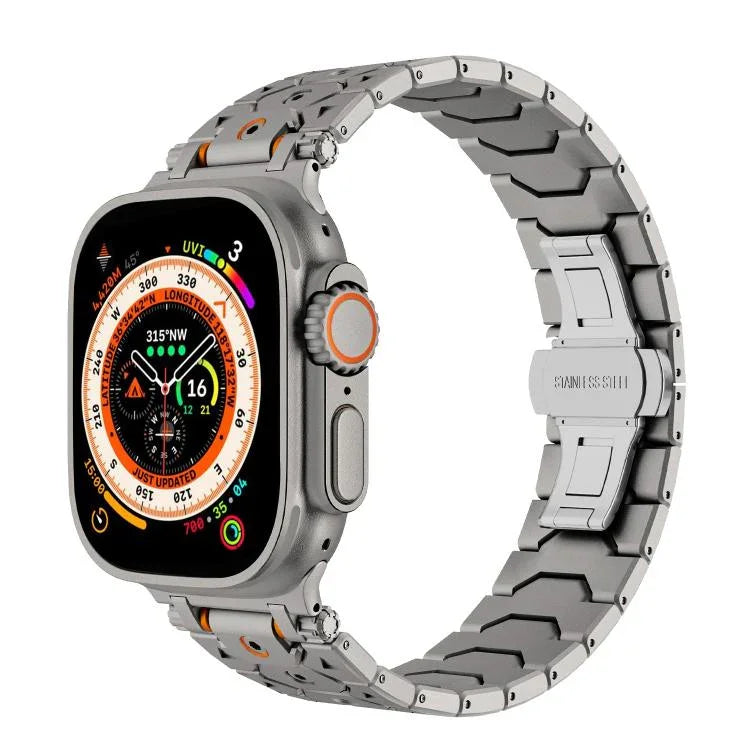 Đồng hồ Thép Không Gỉ Hình Thập Giác, Dành cho Apple Watch 46mm / 49mm / 45mm / 44mm