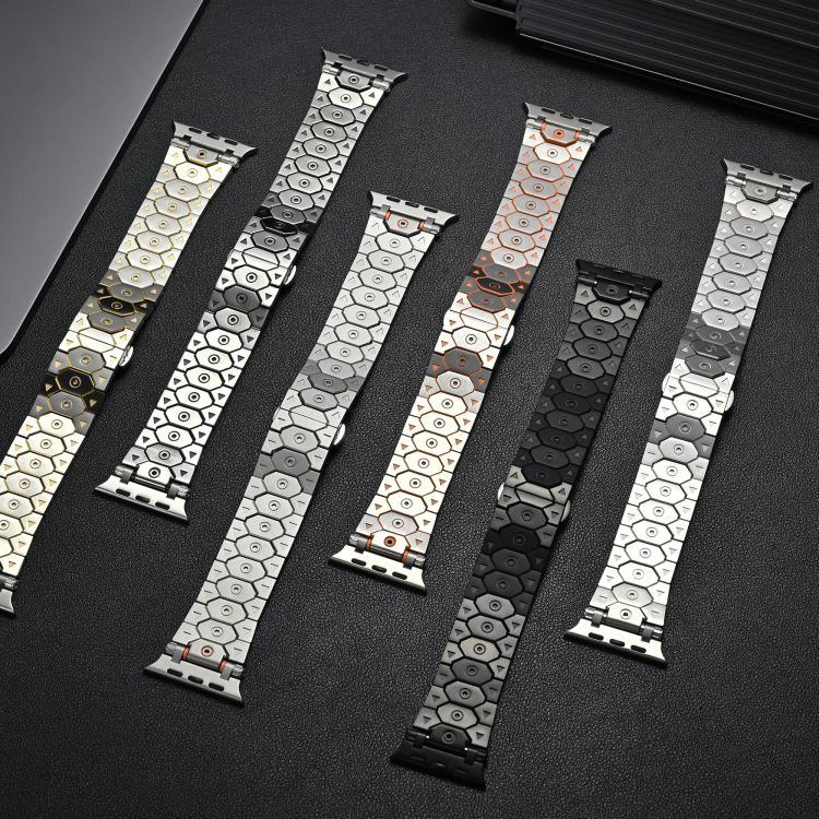 Đồng hồ Thép Không Gỉ Hình Thập Giác, Dành cho Apple Watch 46mm / 49mm / 45mm / 44mm