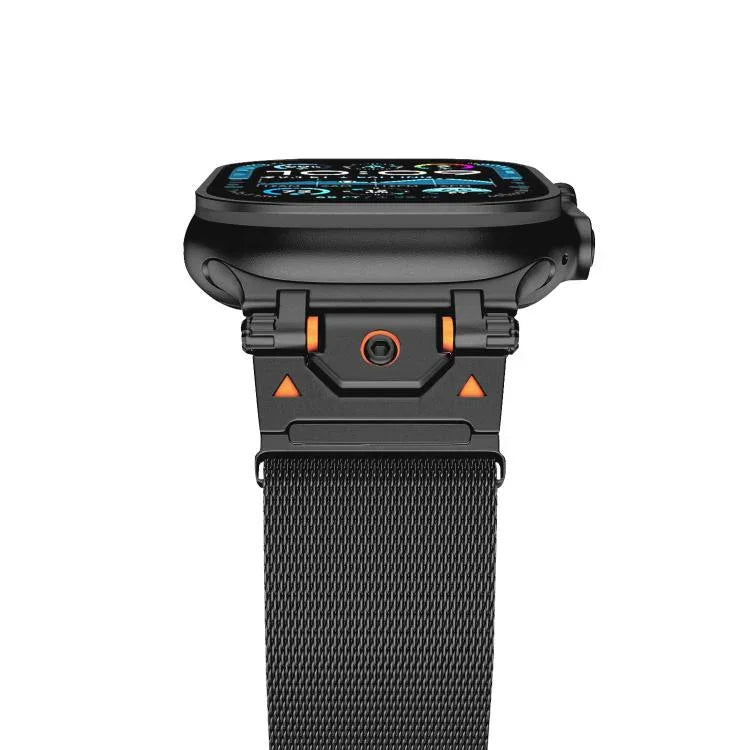 Dây đồng hồ thép Milanese nam châm, dành cho Apple Watch 46mm / 49mm / 45mm / 44mm