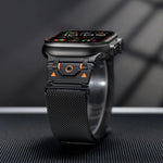 Dây đồng hồ thép Milanese nam châm, dành cho Apple Watch 46mm / 49mm / 45mm / 44mm