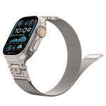 Dây đồng hồ thép Milanese nam châm, dành cho Apple Watch 46mm / 49mm / 45mm / 44mm