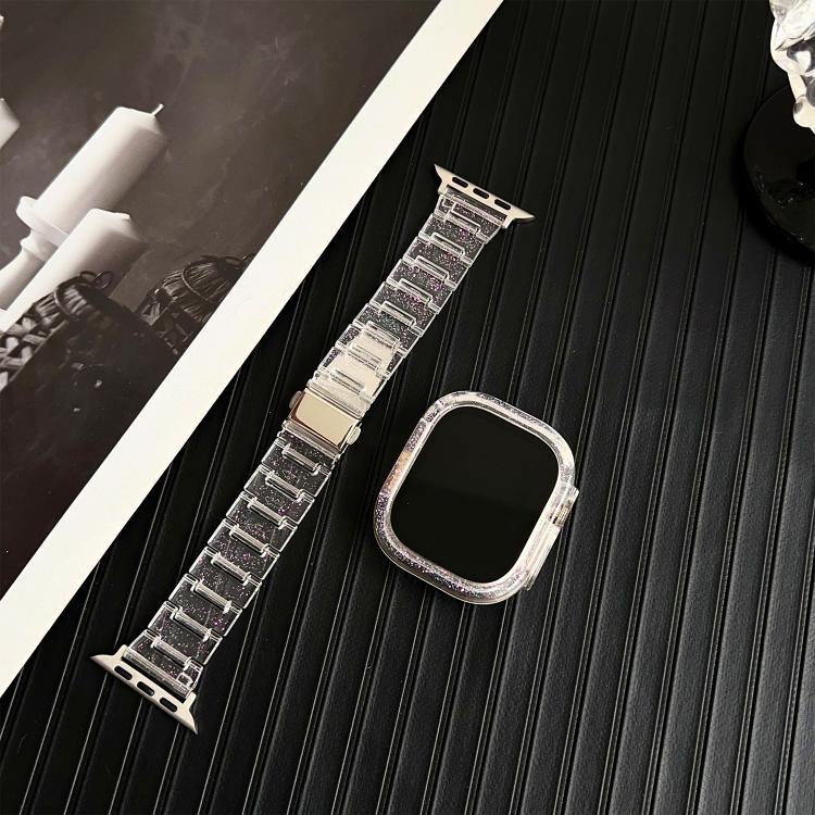 Dây đồng hồ Nhựa PC Chameleon Epoxy Resin, Dành cho Apple Watch Series 10 46mm, Dành cho Apple Watch Series 10 42mm, Dành cho Apple Watch 44mm / 45mm, Dành cho Apple Watch 40mm / 41mm, Dành cho Apple Watch 49mm