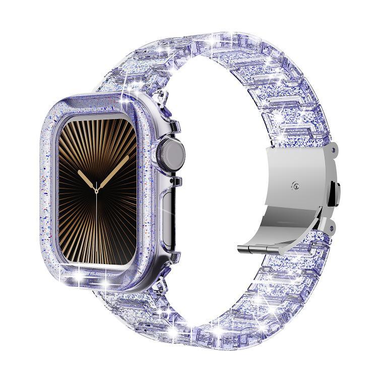 Dây đồng hồ Nhựa PC Chameleon Epoxy Resin, Dành cho Apple Watch Series 10 46mm, Dành cho Apple Watch Series 10 42mm, Dành cho Apple Watch 44mm / 45mm, Dành cho Apple Watch 40mm / 41mm, Dành cho Apple Watch 49mm