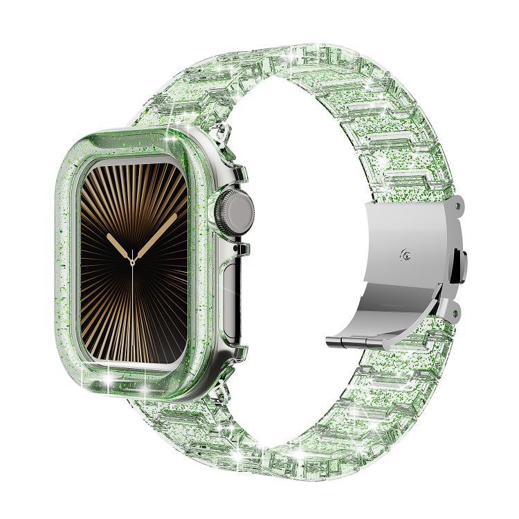 Dây đồng hồ Nhựa PC Chameleon Epoxy Resin, Dành cho Apple Watch Series 10 46mm, Dành cho Apple Watch Series 10 42mm, Dành cho Apple Watch 44mm / 45mm, Dành cho Apple Watch 40mm / 41mm, Dành cho Apple Watch 49mm