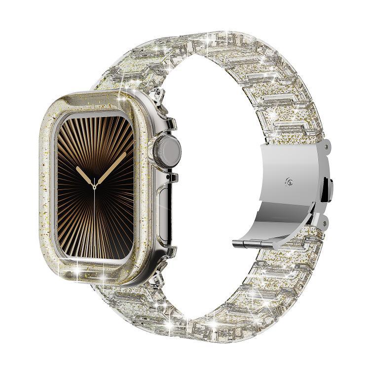 Dây đồng hồ Nhựa PC Chameleon Epoxy Resin, Dành cho Apple Watch Series 10 46mm, Dành cho Apple Watch Series 10 42mm, Dành cho Apple Watch 44mm / 45mm, Dành cho Apple Watch 40mm / 41mm, Dành cho Apple Watch 49mm