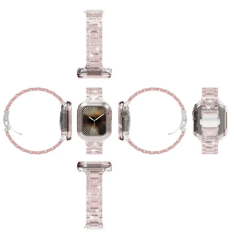 Dây đồng hồ Nhựa PC Chameleon Epoxy Resin, Dành cho Apple Watch Series 10 46mm, Dành cho Apple Watch Series 10 42mm, Dành cho Apple Watch 44mm / 45mm, Dành cho Apple Watch 40mm / 41mm, Dành cho Apple Watch 49mm