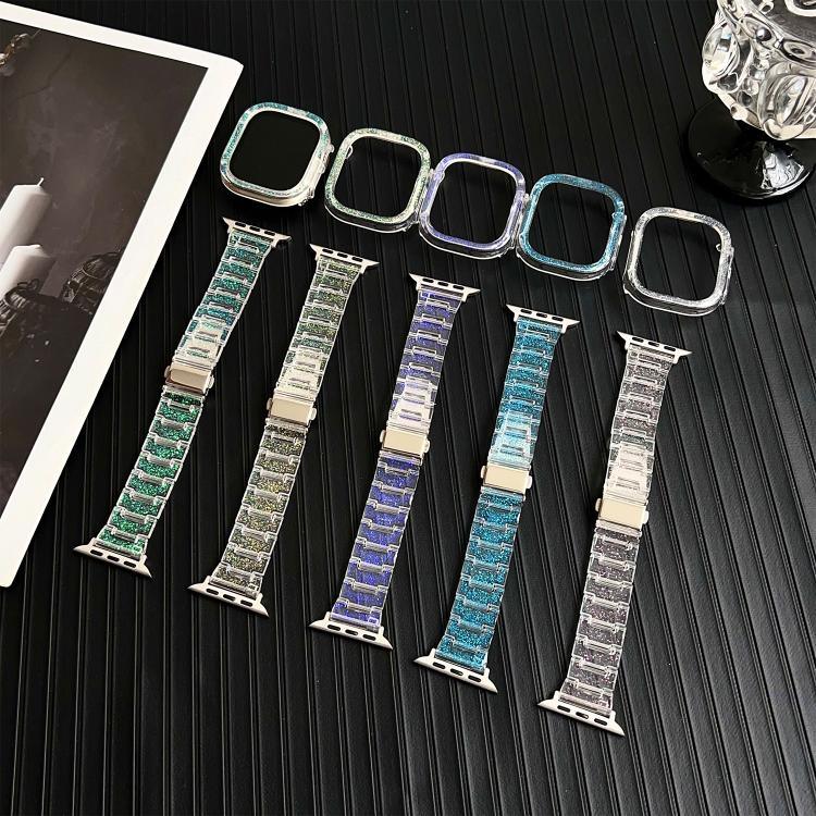 Dây đồng hồ Nhựa PC Chameleon Epoxy Resin, Dành cho Apple Watch Series 10 46mm, Dành cho Apple Watch Series 10 42mm, Dành cho Apple Watch 44mm / 45mm, Dành cho Apple Watch 40mm / 41mm, Dành cho Apple Watch 49mm