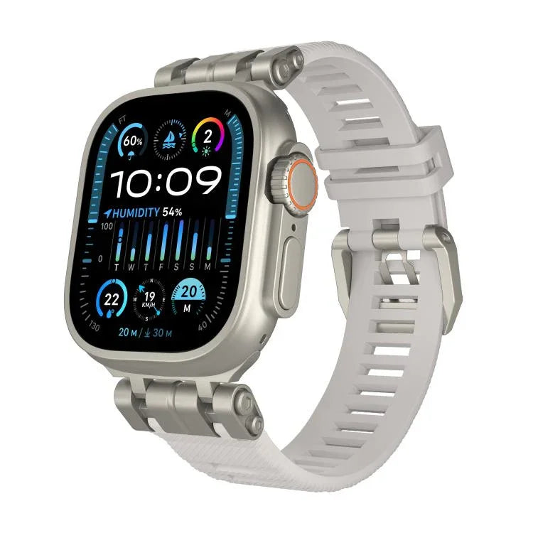 Dây đồng hồ TPU H016 Họa Tiết Vải Twill Chức Năng, Dành cho Apple Watch 46mm / 49mm / 45mm / 44mm
