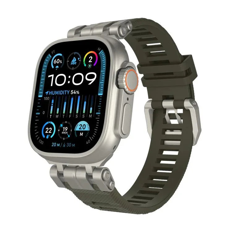 Dây đồng hồ TPU H016 Họa Tiết Vải Twill Chức Năng, Dành cho Apple Watch 46mm / 49mm / 45mm / 44mm