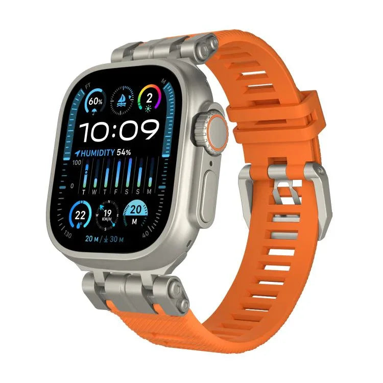 Dây đồng hồ TPU H016 Họa Tiết Vải Twill Chức Năng, Dành cho Apple Watch 46mm / 49mm / 45mm / 44mm