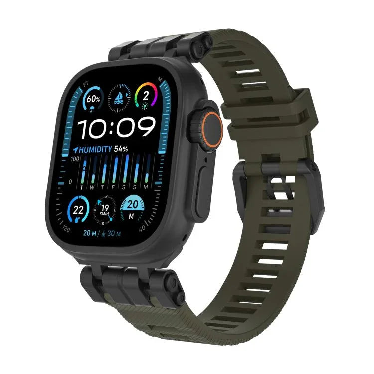 Dây đồng hồ TPU H016 Họa Tiết Vải Twill Chức Năng, Dành cho Apple Watch 46mm / 49mm / 45mm / 44mm