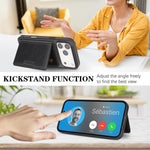 Ốp lưng điện thoại da Kalebol MagSafe nam châm chắc chắn có túi đựng thẻ gập đôi, dành cho iPhone 17 Pro Max, dành cho iPhone 17 Pro, dành cho iPhone 17, dành cho iPhone Air