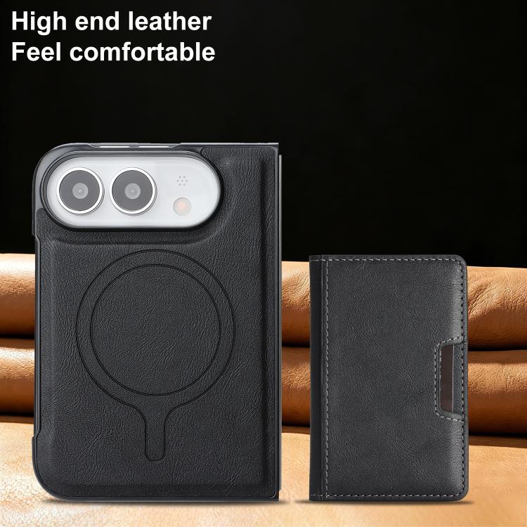 Ốp lưng điện thoại da Kalebol MagSafe nam châm chắc chắn có túi đựng thẻ gập đôi, dành cho iPhone 17 Pro Max, dành cho iPhone 17 Pro, dành cho iPhone 17, dành cho iPhone Air
