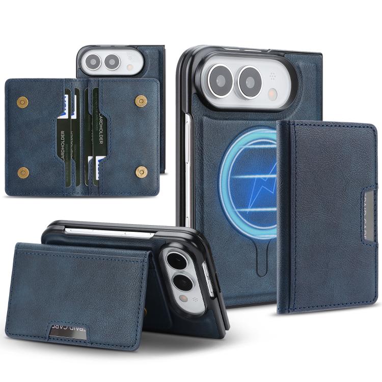 Ốp lưng điện thoại da Kalebol MagSafe nam châm chắc chắn có túi đựng thẻ gập đôi, dành cho iPhone 17 Pro Max, dành cho iPhone 17 Pro, dành cho iPhone 17, dành cho iPhone Air