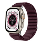 Woven Nylon Hook And Loop Fastener Metal Interface Watch Band, For Apple Watch 46mm / 49mm / 45mm / 44mm, For Apple Watch 42mm / 41mm / 40mm / 38mm