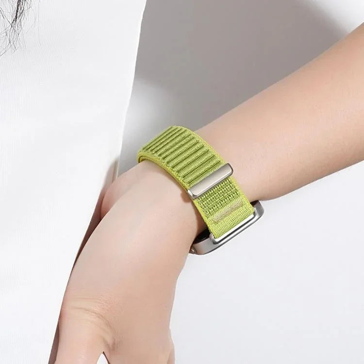 Woven Nylon Hook And Loop Fastener Metal Interface Watch Band, For Apple Watch 46mm / 49mm / 45mm / 44mm, For Apple Watch 42mm / 41mm / 40mm / 38mm