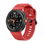 Dây đồng hồ silicone khóa cài màu đen sóng Wave, Dành cho Samsung Galaxy Watch8 / Watch8 Classic