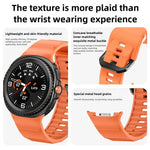 Dây đồng hồ silicone khóa cài màu đen sóng Wave, Dành cho Samsung Galaxy Watch8 / Watch8 Classic
