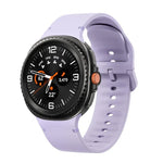 Dây đồng hồ silicone may chỉ màu trơn cho Samsung Galaxy Watch8 / Watch8 Classic, S, M