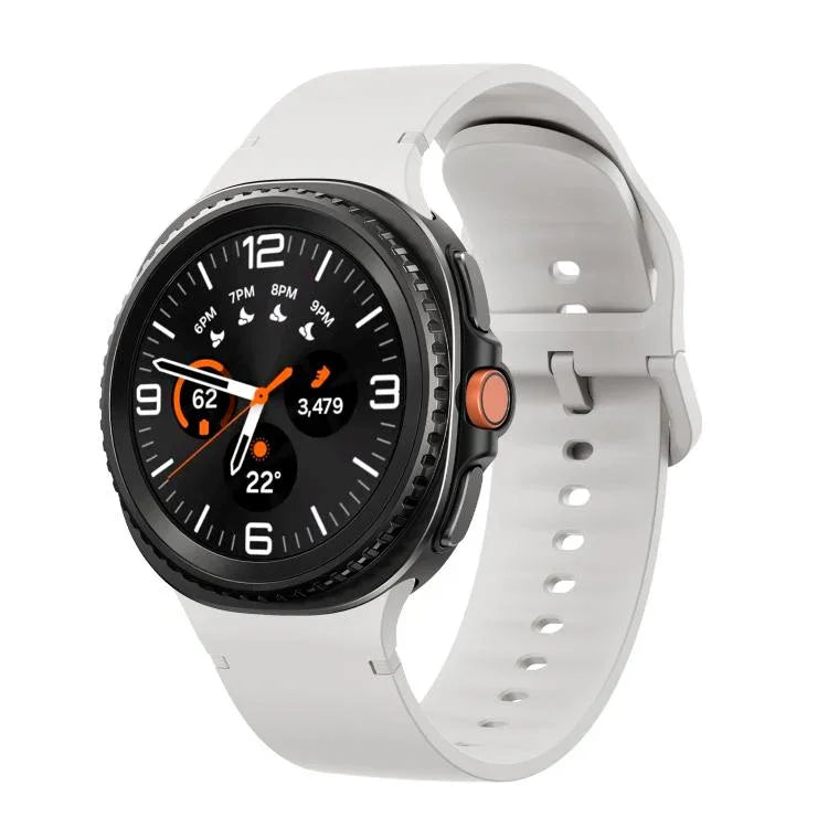 Dây đồng hồ silicone may chỉ màu trơn cho Samsung Galaxy Watch8 / Watch8 Classic, S, M