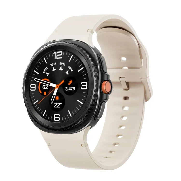 Dây đồng hồ silicone may chỉ màu trơn cho Samsung Galaxy Watch8 / Watch8 Classic, S, M
