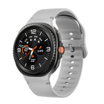 Dây đồng hồ silicone may chỉ màu trơn cho Samsung Galaxy Watch8 / Watch8 Classic, S, M