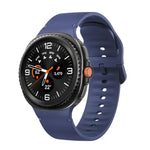 Dây đồng hồ silicone may chỉ màu trơn cho Samsung Galaxy Watch8 / Watch8 Classic, S, M