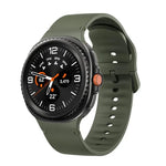 Dây đồng hồ silicone may chỉ màu trơn cho Samsung Galaxy Watch8 / Watch8 Classic, S, M