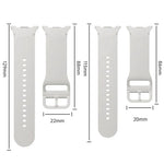 Dây đồng hồ silicone may chỉ màu trơn cho Samsung Galaxy Watch8 / Watch8 Classic, S, M